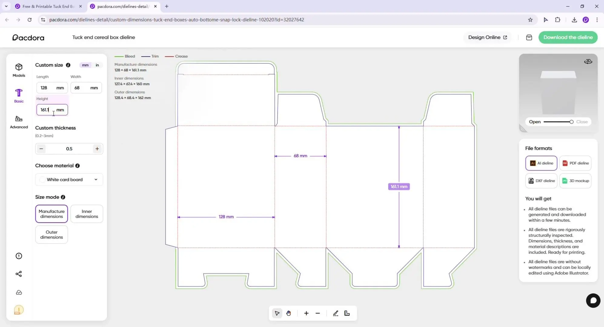Cereal Box Template Printable