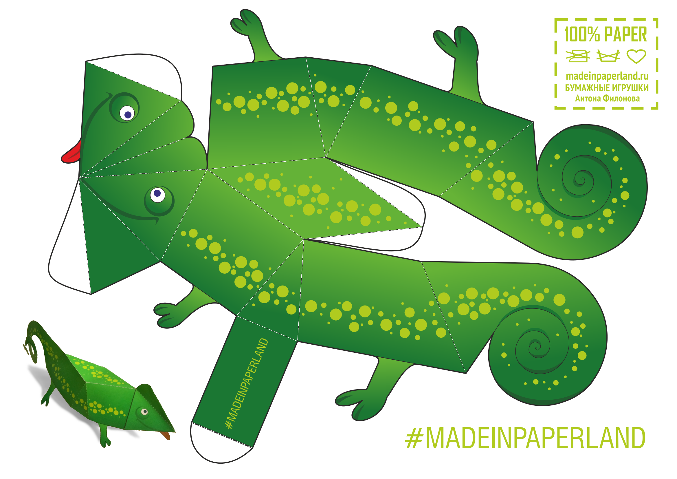 Chameleon Printable Template Chameleon Printable Template