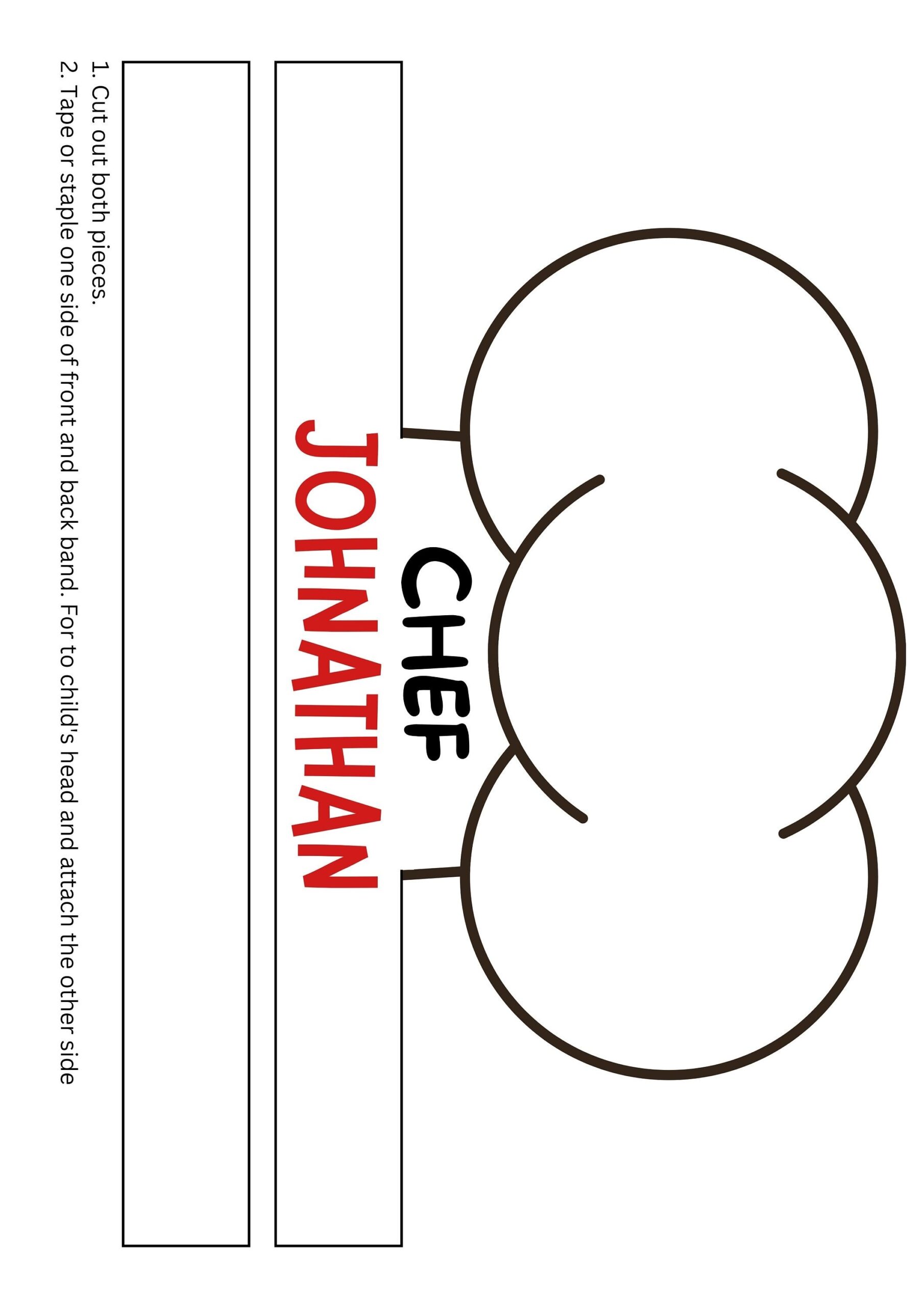 Free Printable Chef Hat Template Printable