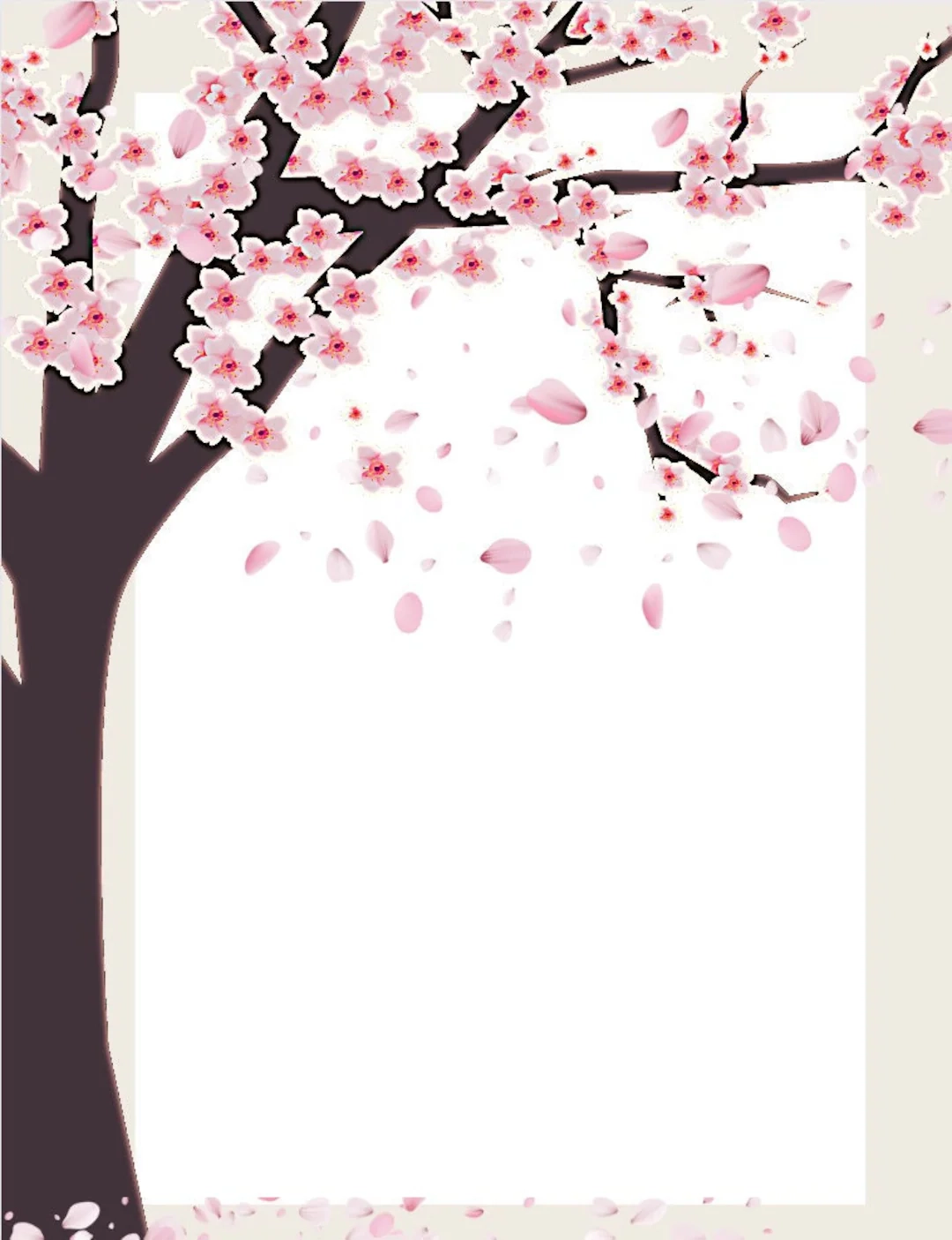 Cherry Blossom Template Printable Cherry Blossom Template Printable