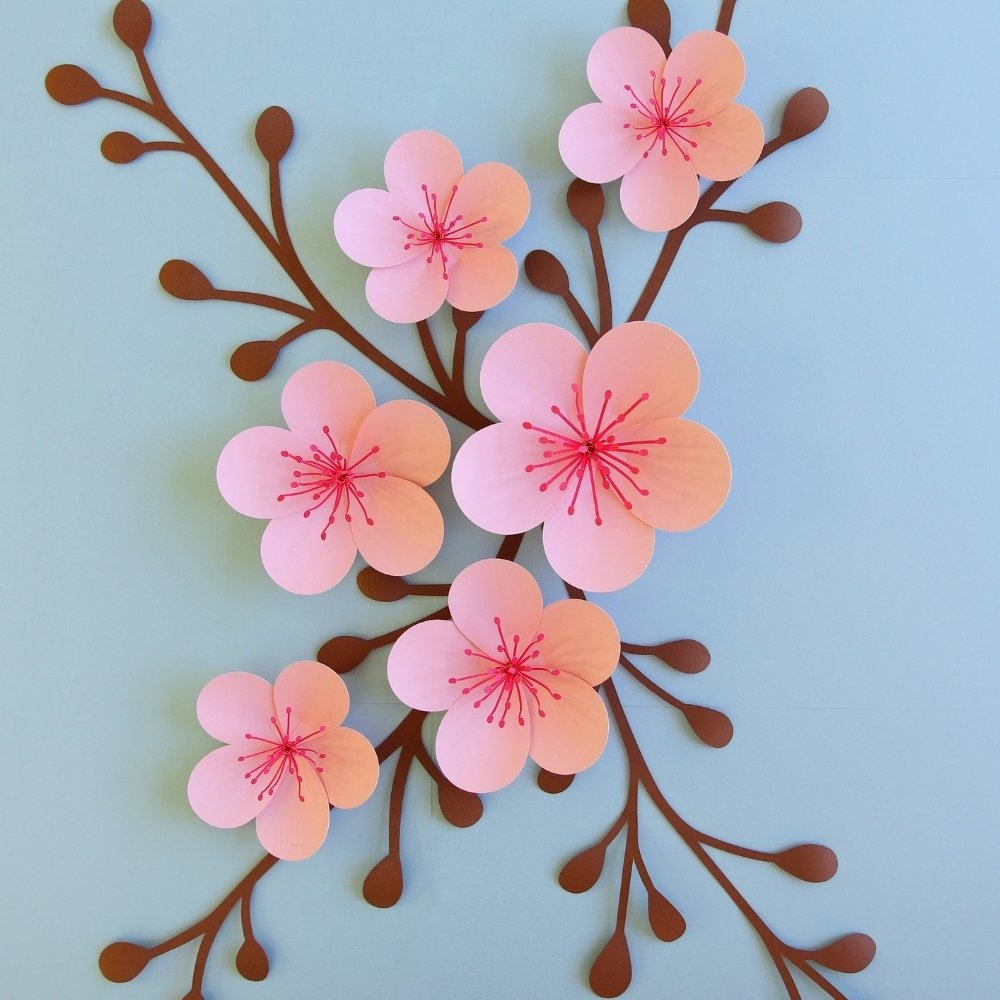 Cherry Blossom Paper Flower Templates FancyBloom Cherry Blossom Paper Flower Templates FancyBloom