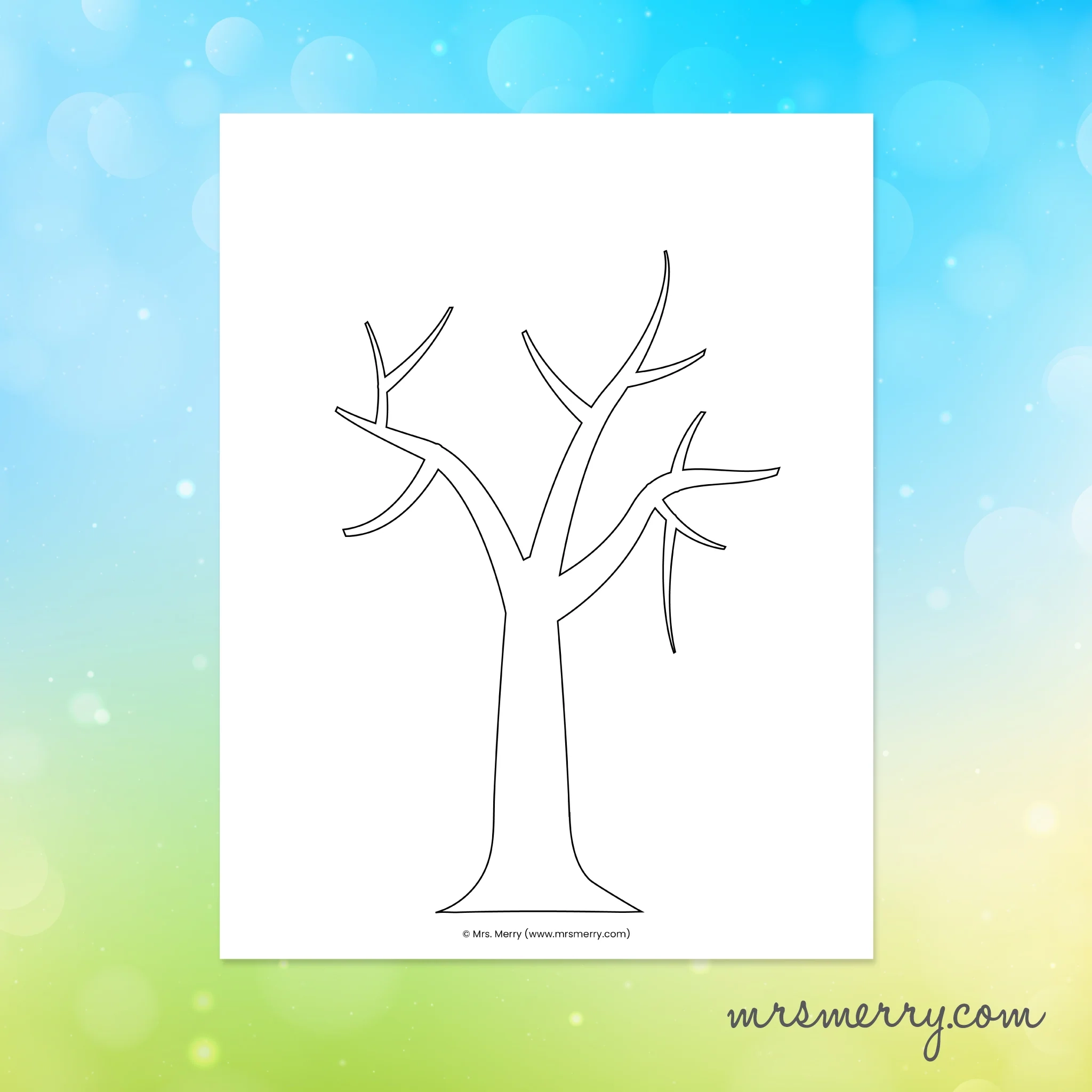 Cherry Blossom Tree Printable Craft