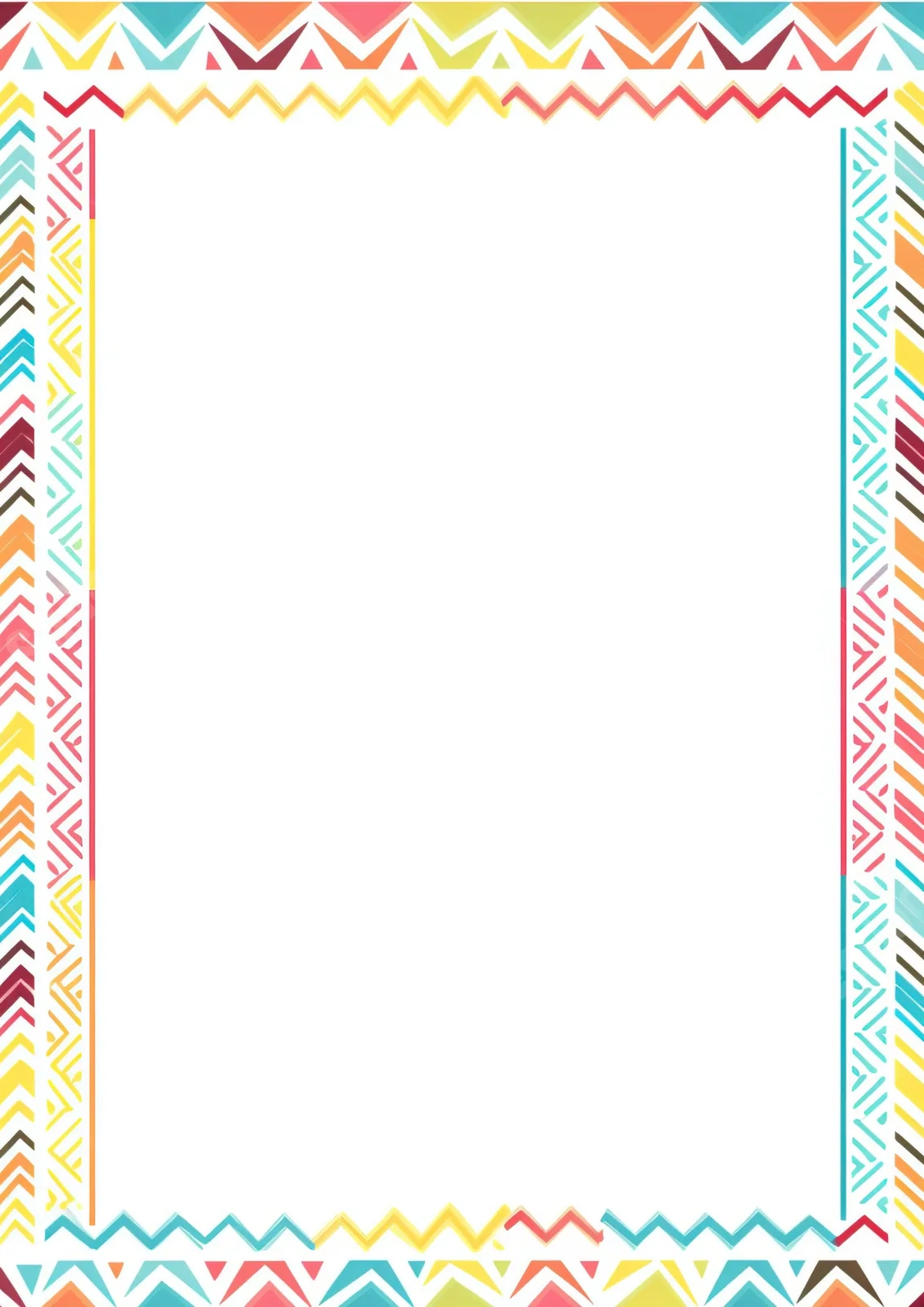 Chevron Pattern Page Border And Printable Background In Word