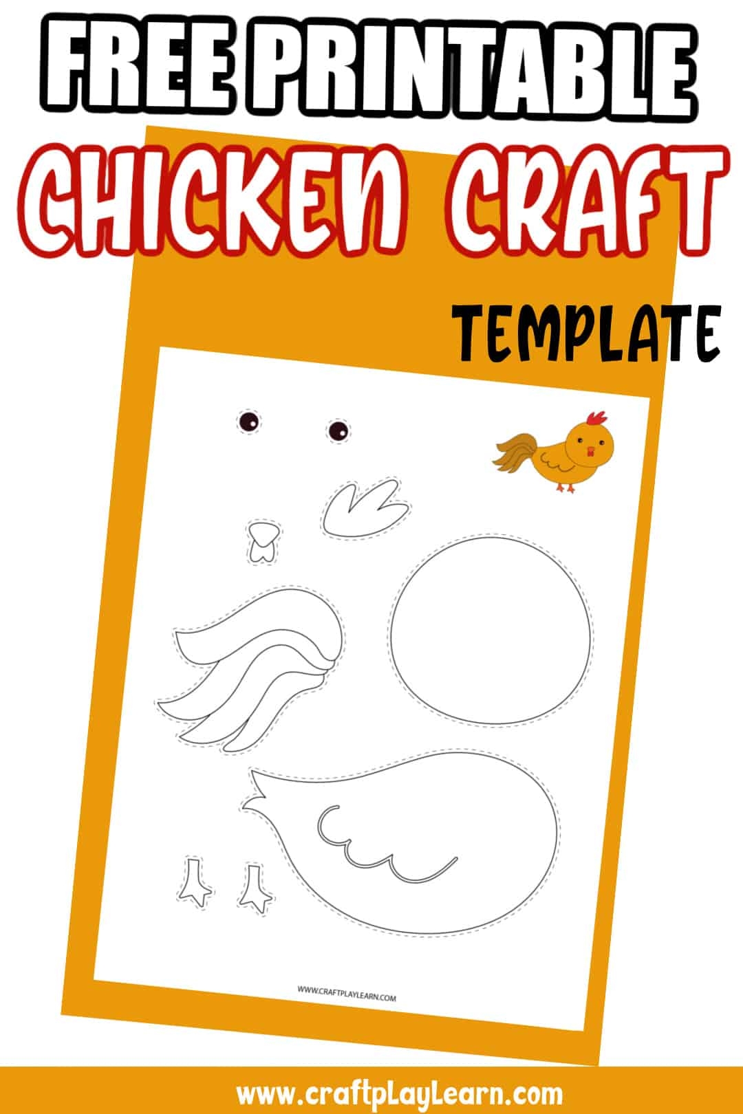 Chicken Template Printable For Kids Plus Chicken Craft Ideas 