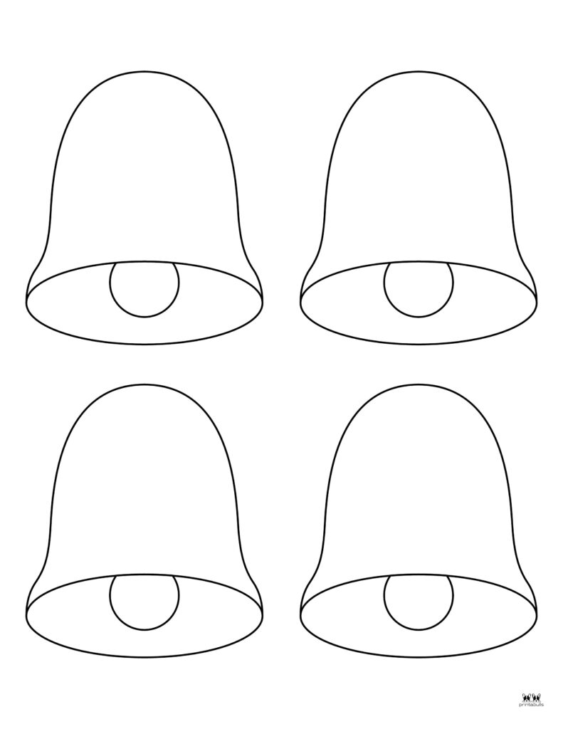 Christmas Bells Coloring Pages amp Templates Printabulls