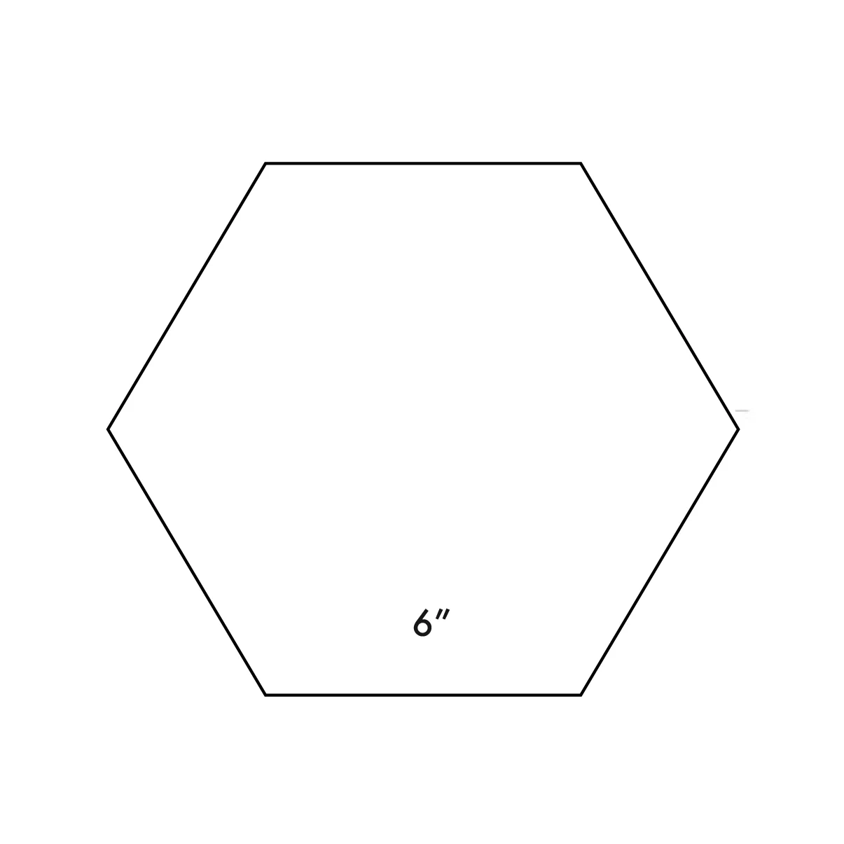 6 Printable Hexagon Template 6 Printable Hexagon Template