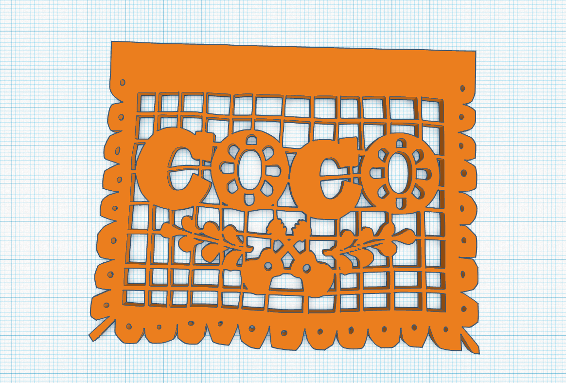 Printable Coco Papel Picado Template Printable Coco Papel Picado Template