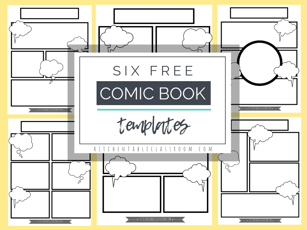 Comic Book Templates Free Printable Pages The Kitchen Table