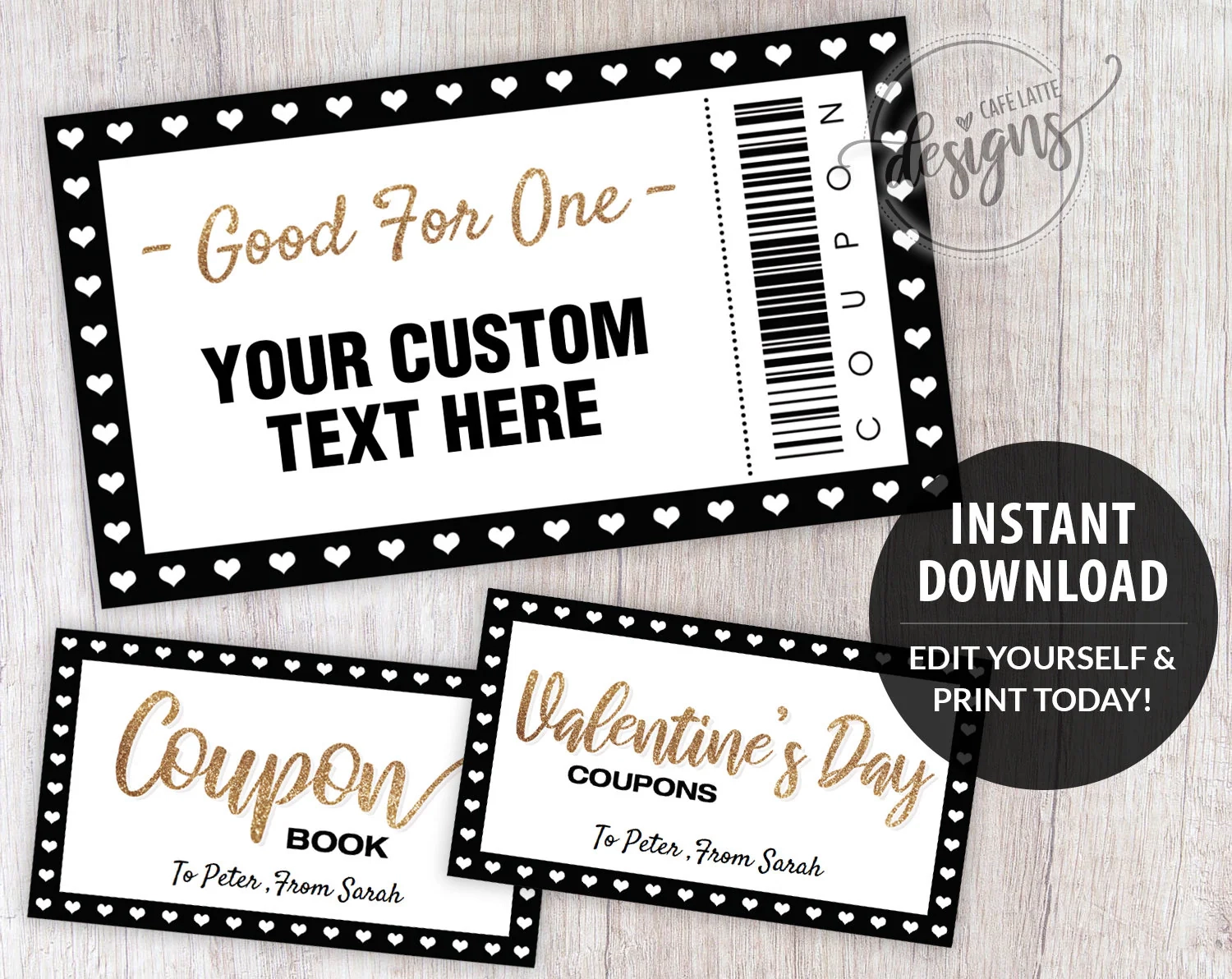 Coupon Template Valentine Bearbeitbare Coupons F r Dads Moms Kids 