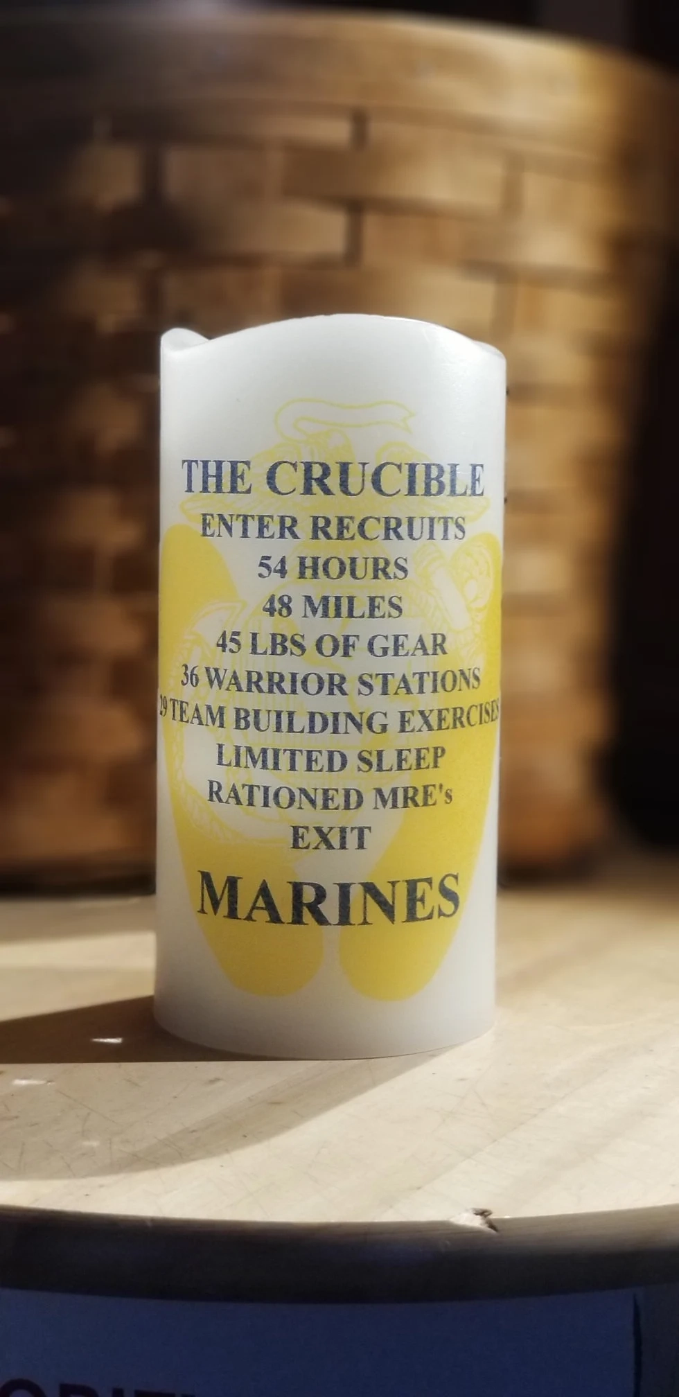 Crucible Candle DYI KIT Footprints amp EGA Challenge Parris Island 