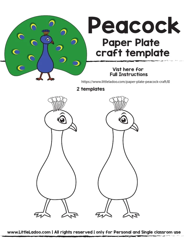 CT Paper Plate Peacock Little Ladoo PDF CT Paper Plate Peacock Little Ladoo PDF