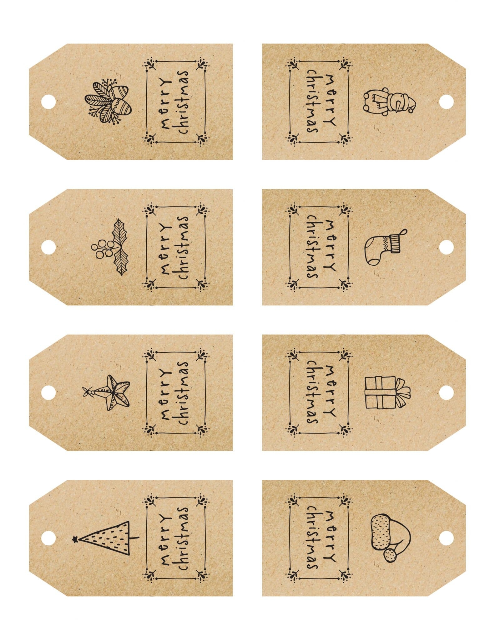 Free Printable Gift Tags Template
