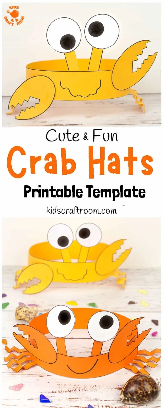 Cute And Fun Crab Hat Craft For Kids Kids Craft Room