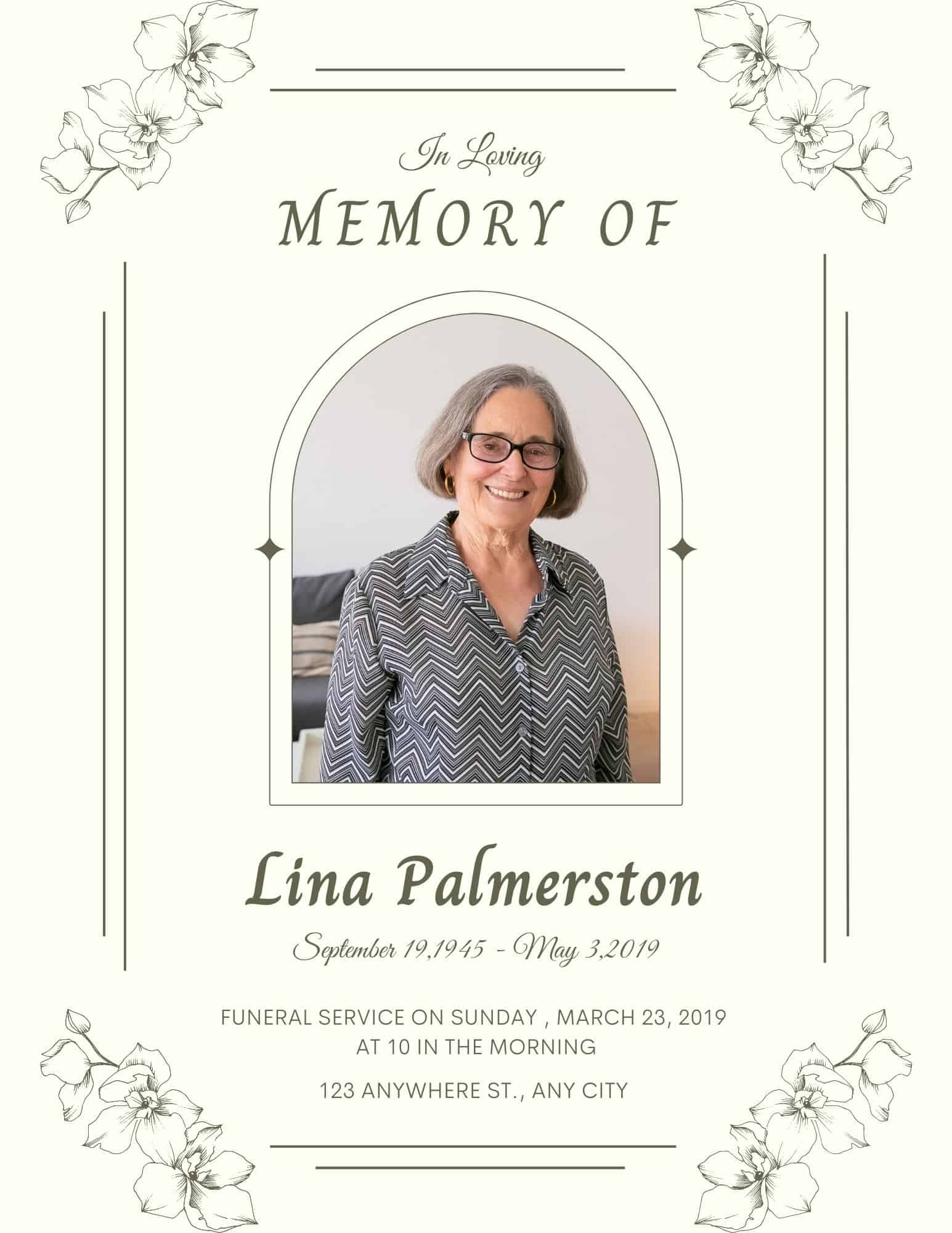 Death In The Family Use Our Free Announcement Template Death In The Family Use Our Free Announcement Template