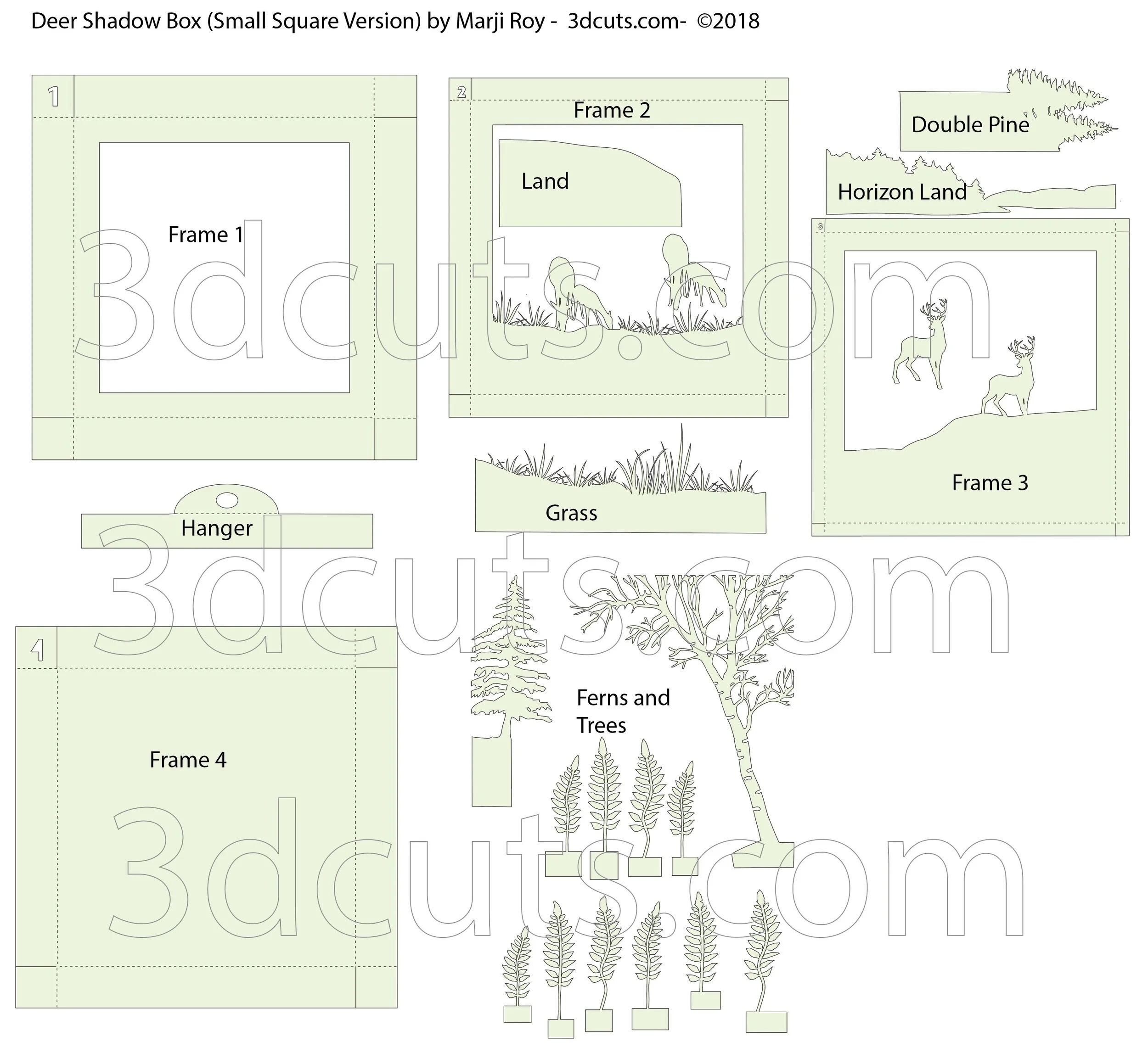 Printable Shadow Box Template Printable Shadow Box Template