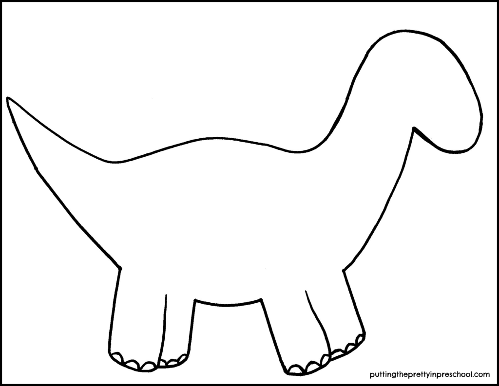 Free Printable Dinosaur Template