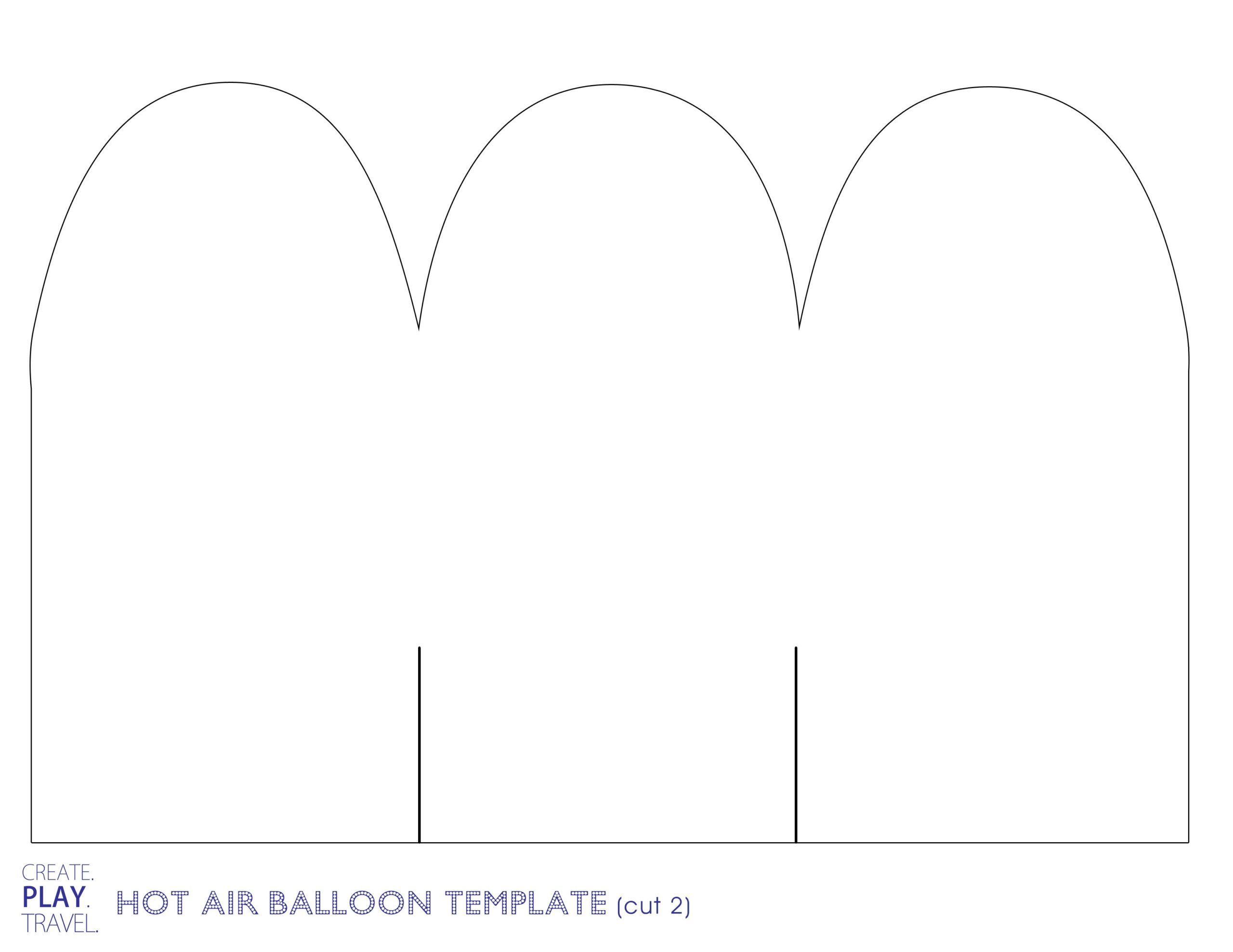 Free Printable 3d Hot Air Balloon Template