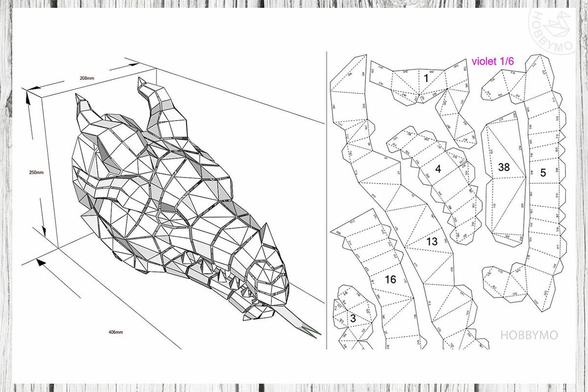 Dragon Head Template Printable