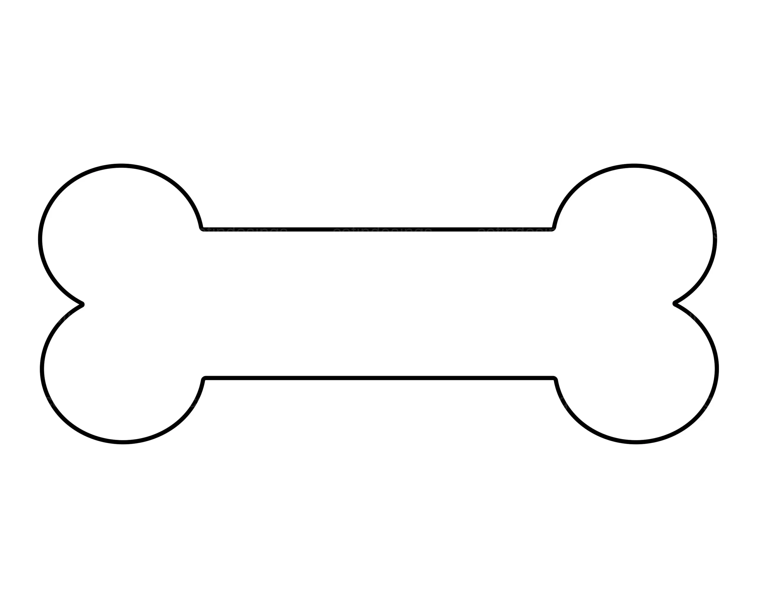 Dog Bone Outline Svg Dog Bone Outline Png Dog Bone Silhouette