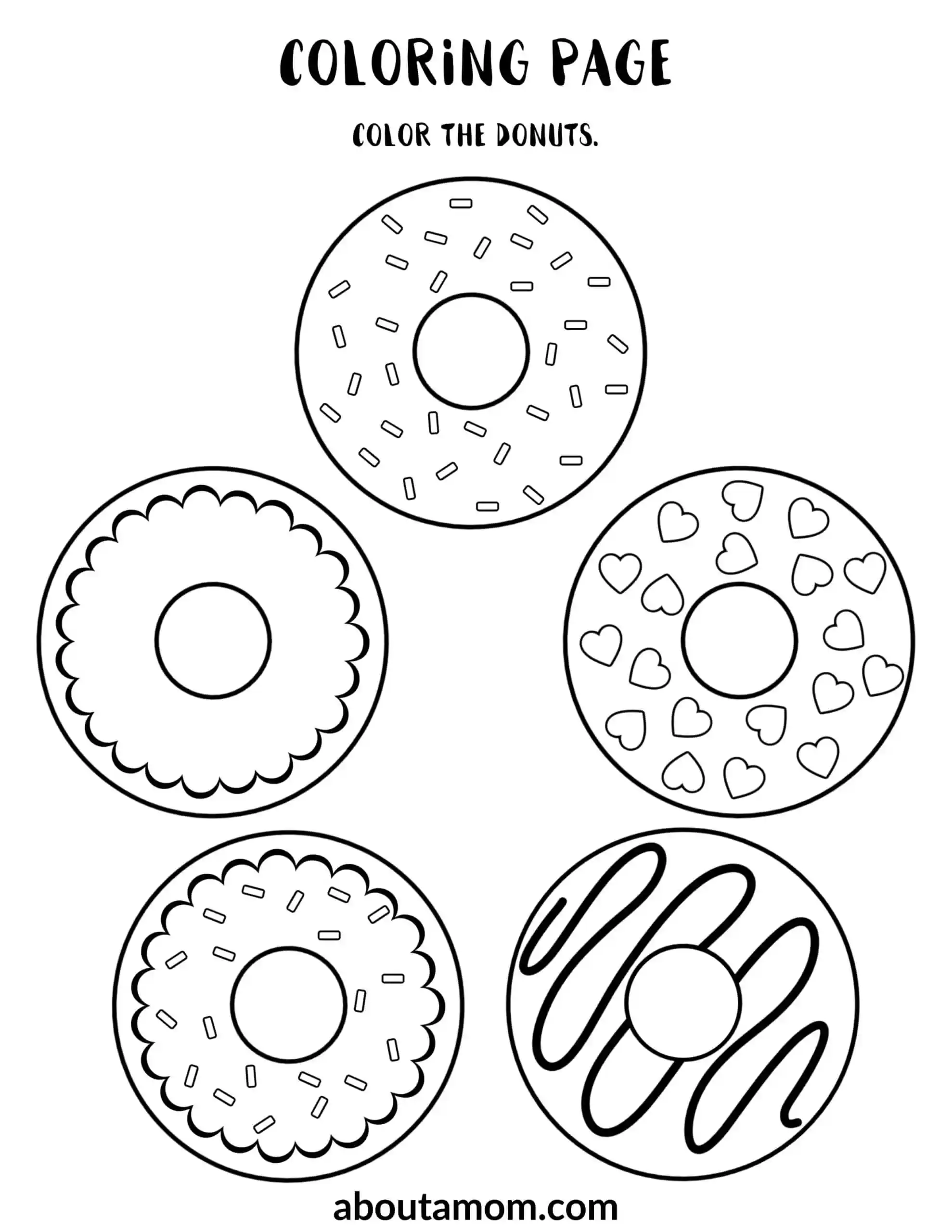 Donut Printable Template