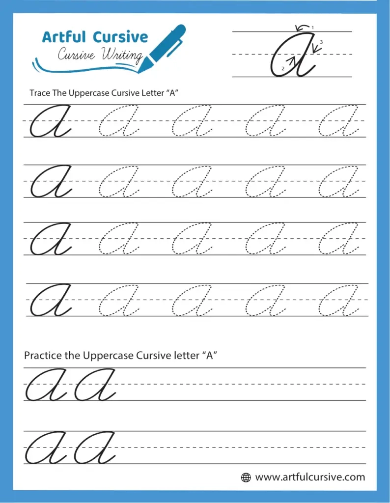 Free Printable Cursive Writing Template