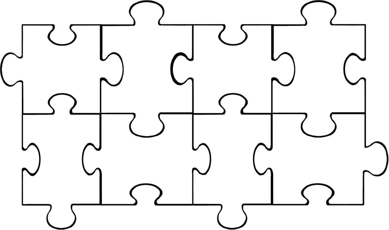 Download HD Puzzle Piece Template Blank 8 Piece Puzzle Template 