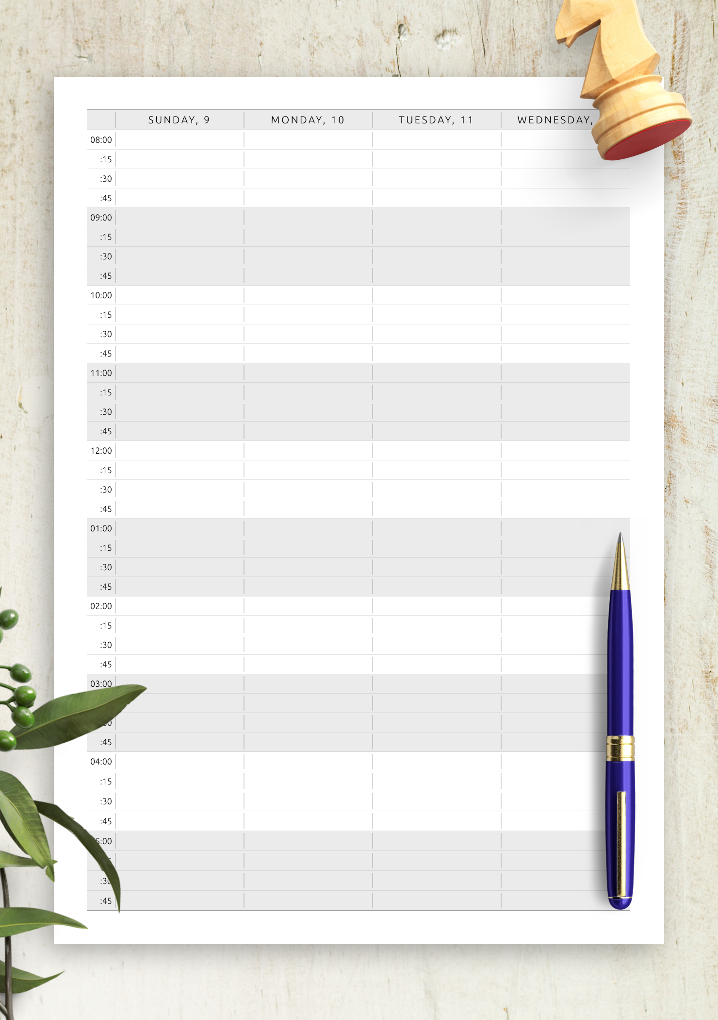 Printable Appointment Template