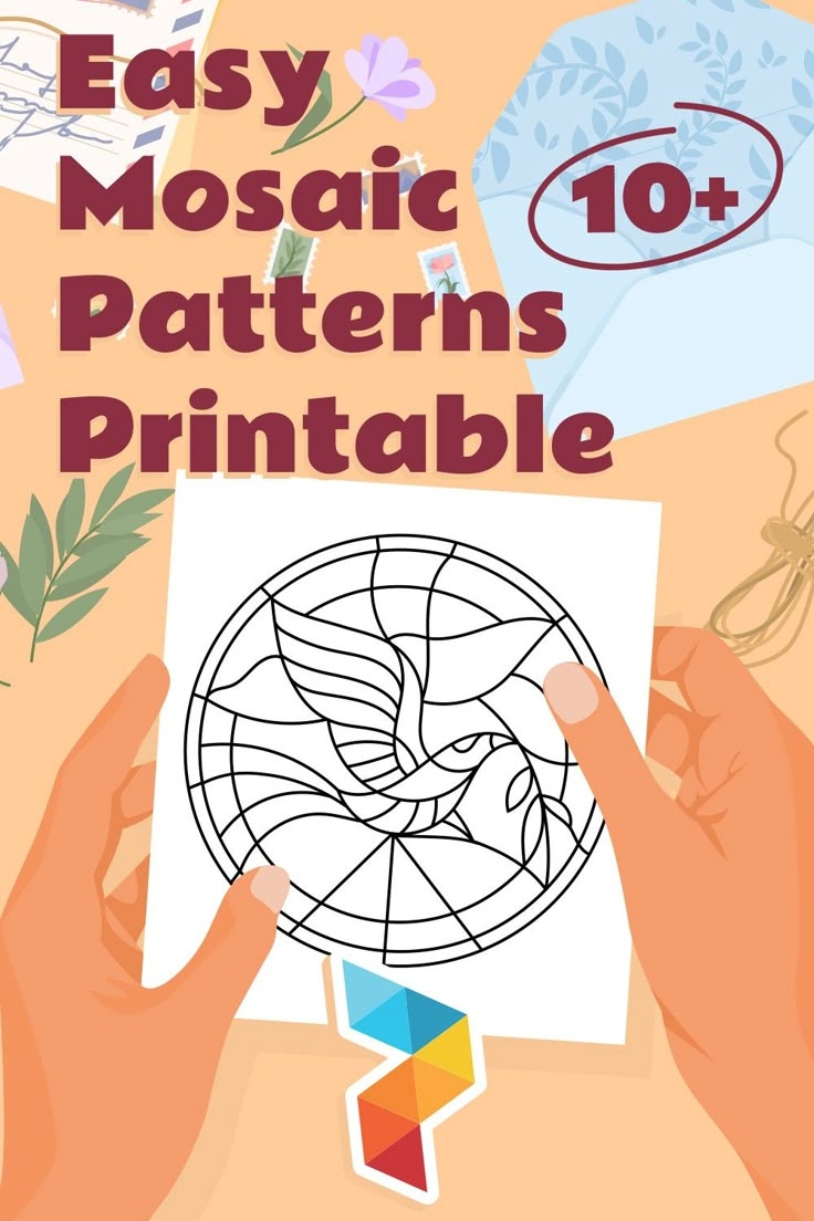Easy Mosaic Patterns 10 Free PDF Printables Printablee