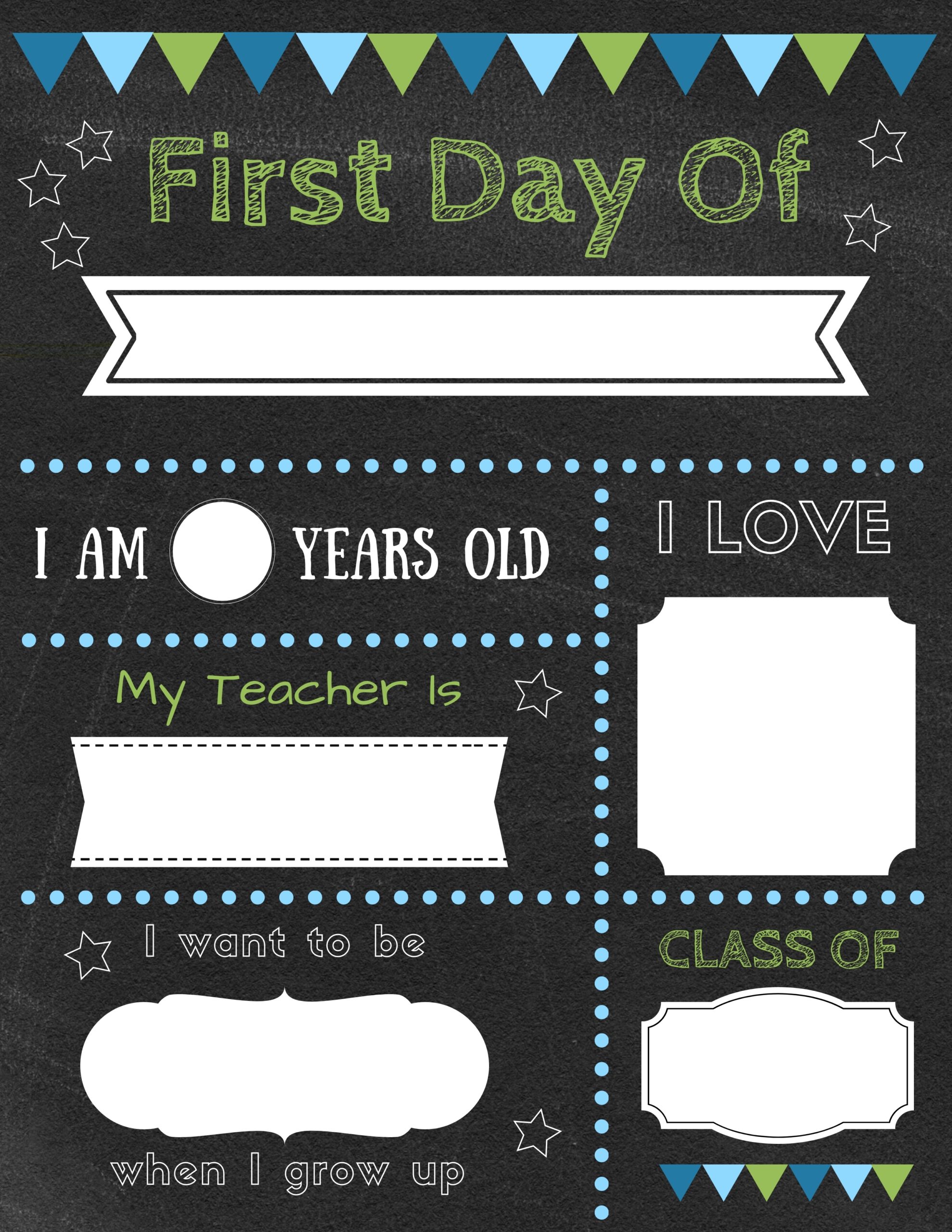 Editable First Day Of School Signs To Edit And Download For FREE 
