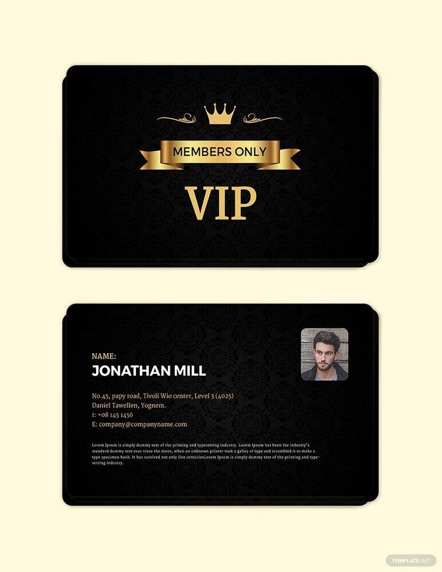 Editable Membership Card Templates In Word To Download