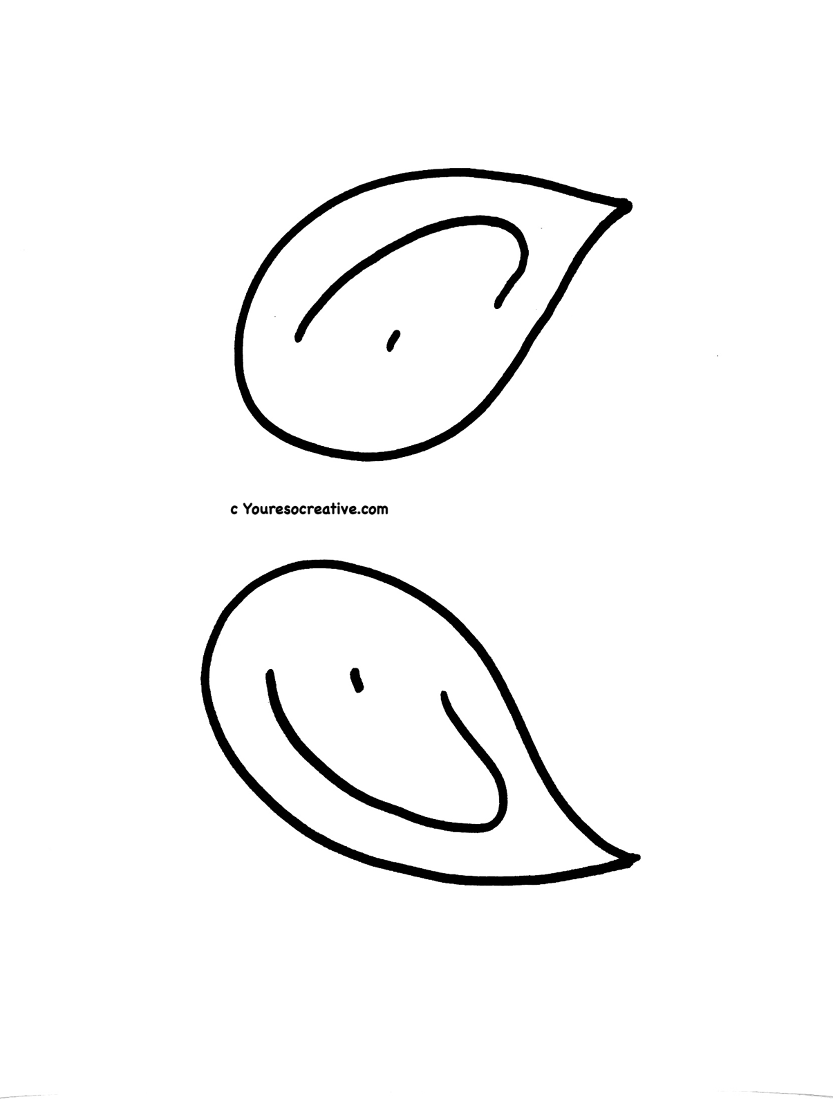 Elf Ears Template Printable