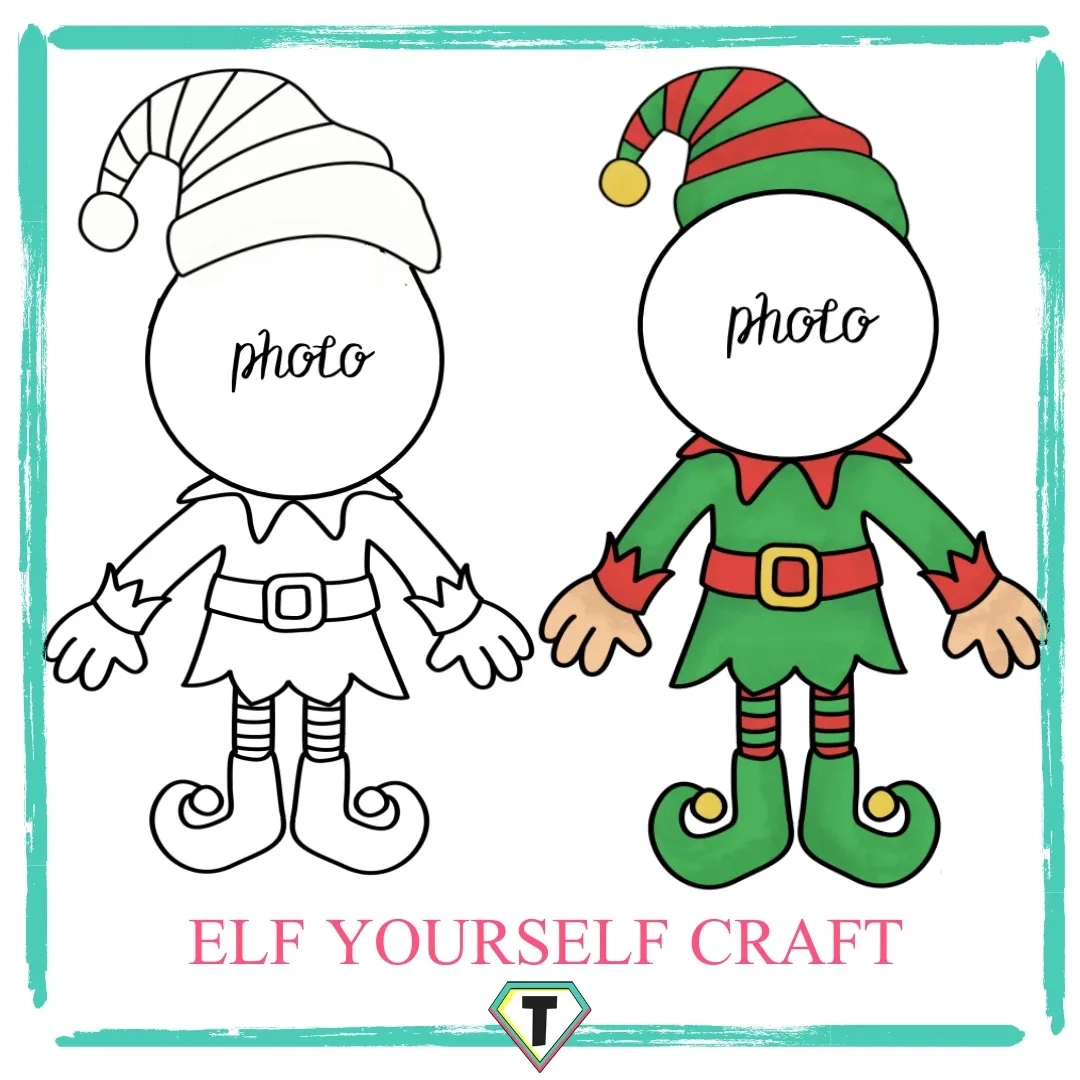 Elf Face Template Printable