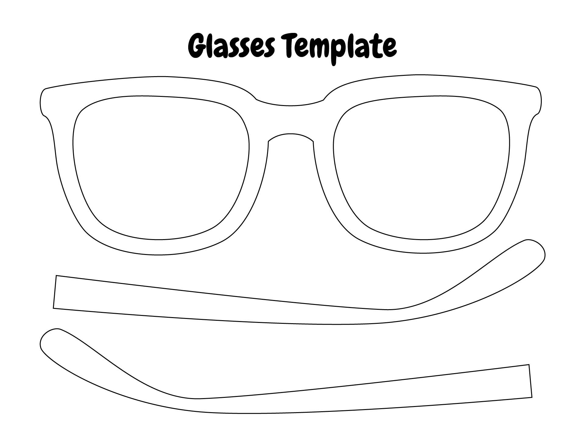 Eyeglasses Template 10 Free PDF Printables Printablee