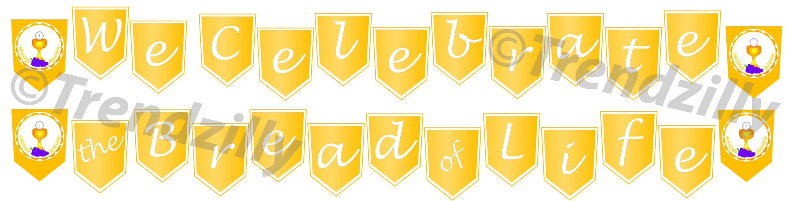 First Communion Banner We Celebrate The Beard Of Life 1st 