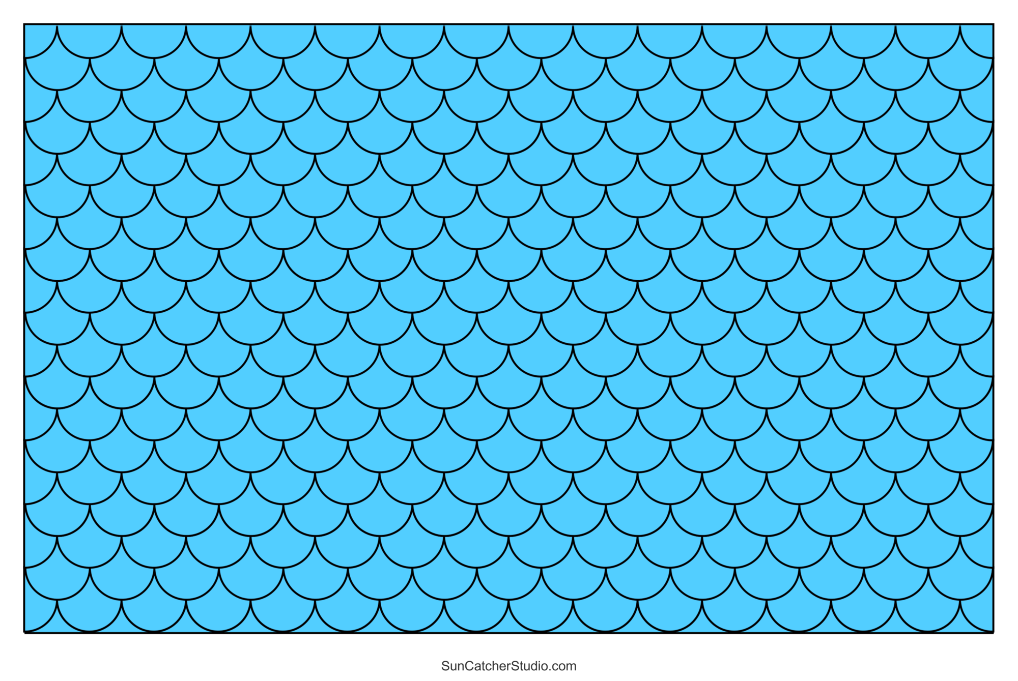 Fish Scale Template Printable