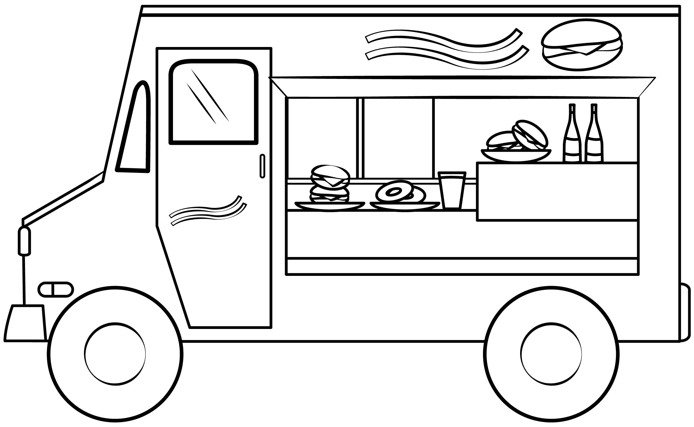 Food Truck Template Printable Printable Party Favors
