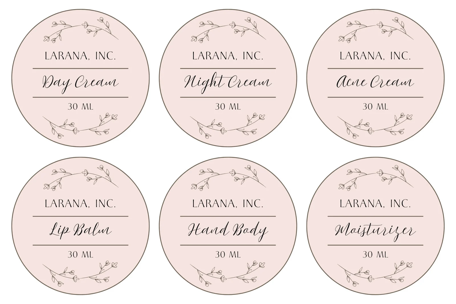 Free And Customizable Circle Sticker Templates
