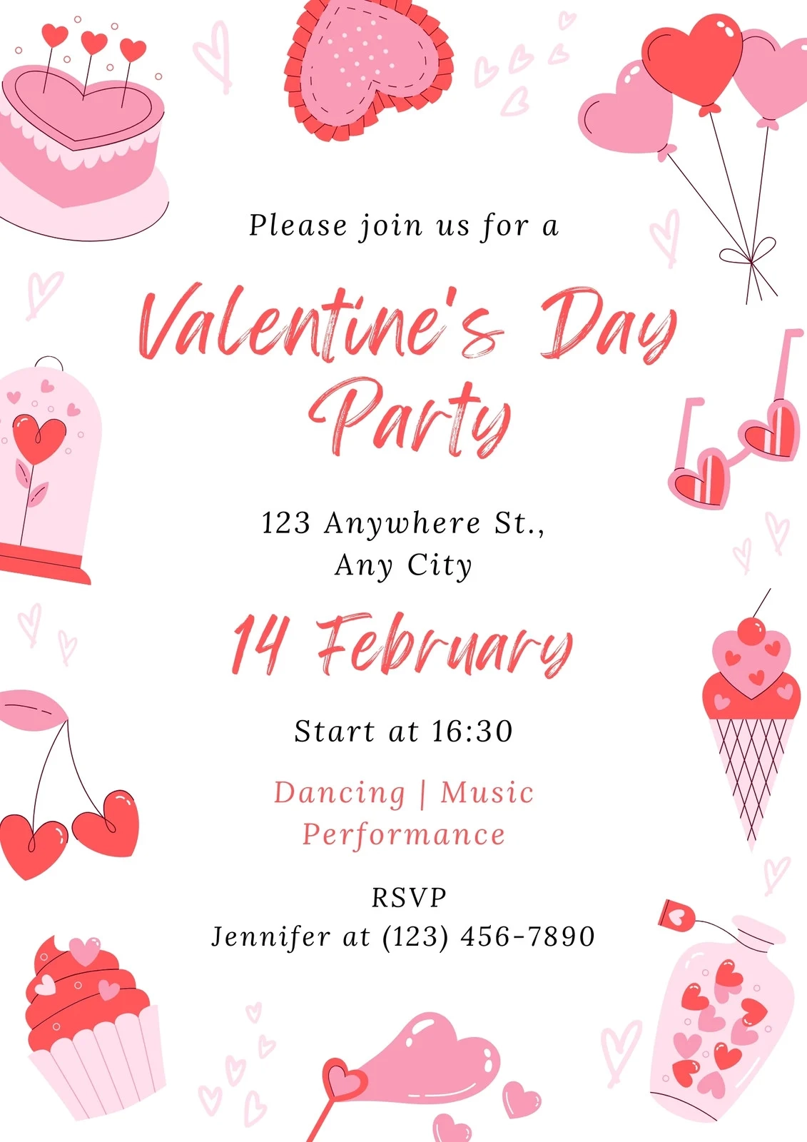 Free And Customizable Valentines Day Templates