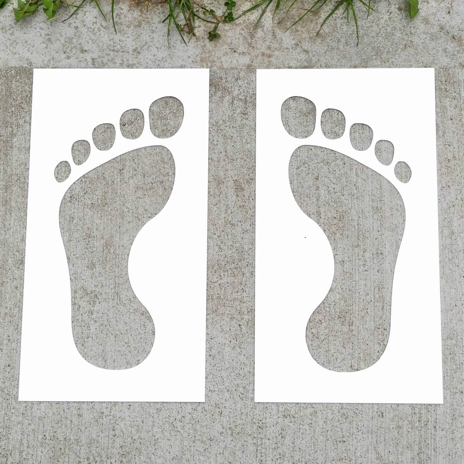 FREE Big Foot Prints PopOut Stencils 2 Pack Rainworks
