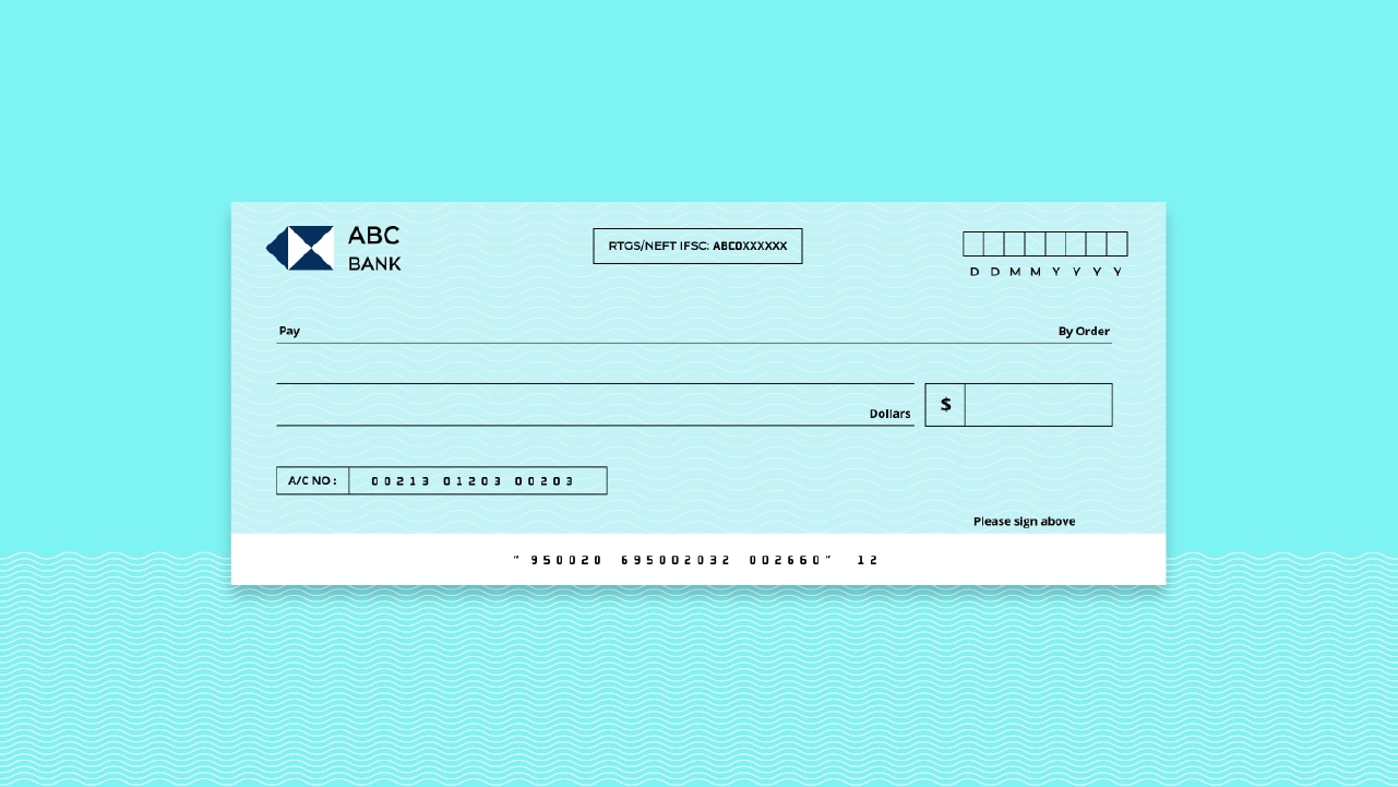Free Blank Cheque Template PowerPoint amp Google Slides Free Blank Cheque Template PowerPoint amp Google Slides