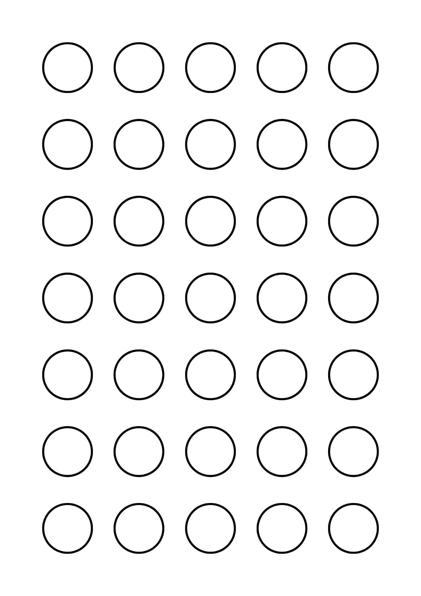 Circles Template Printable