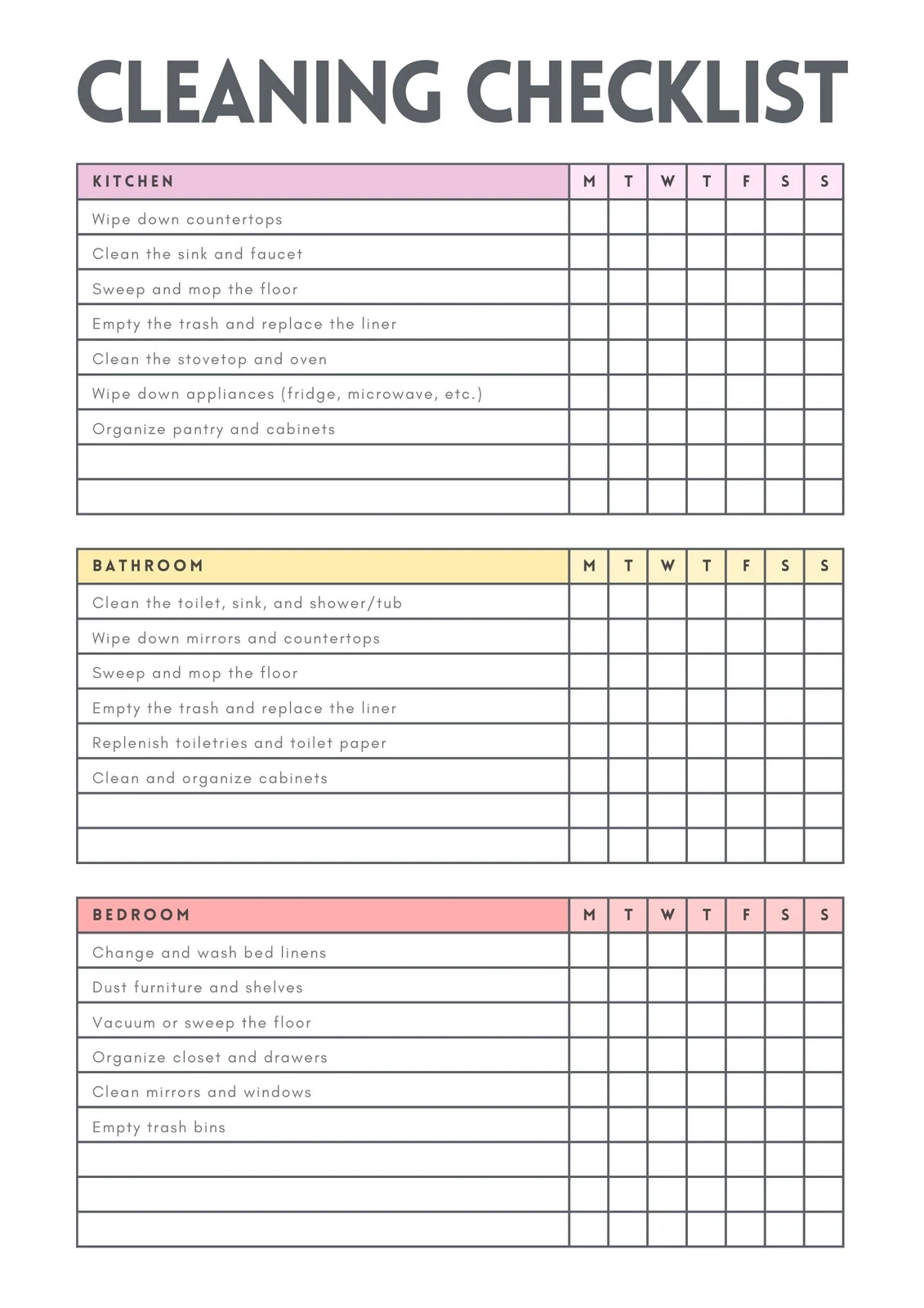 Free Custom Downloadable Checklist Templates Canva