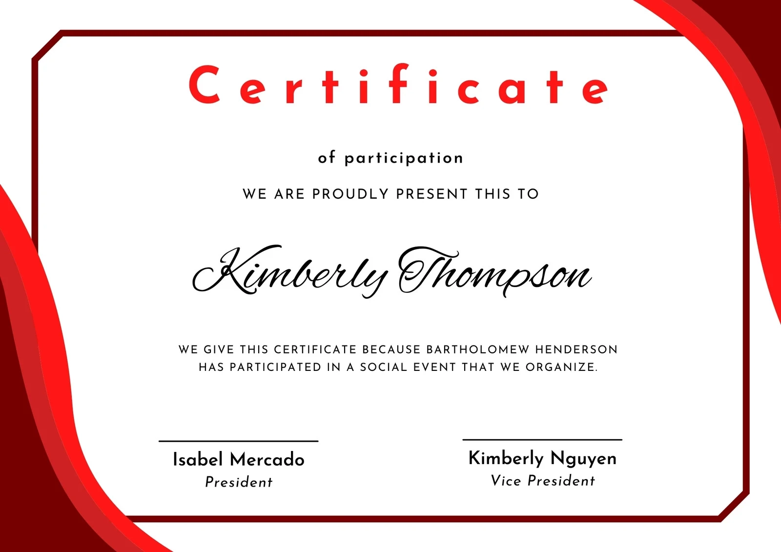 Free Custom Printable Attendance Certificate Templates Canva