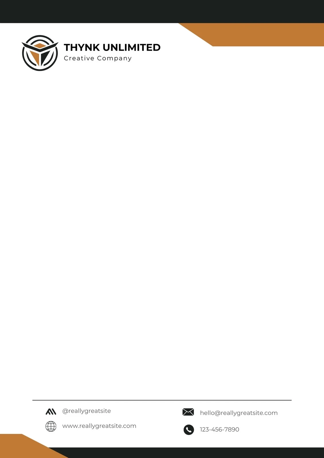 Free Customizable Company Letterhead Templates Canva