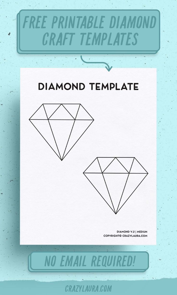 Free Printable Diamond Template