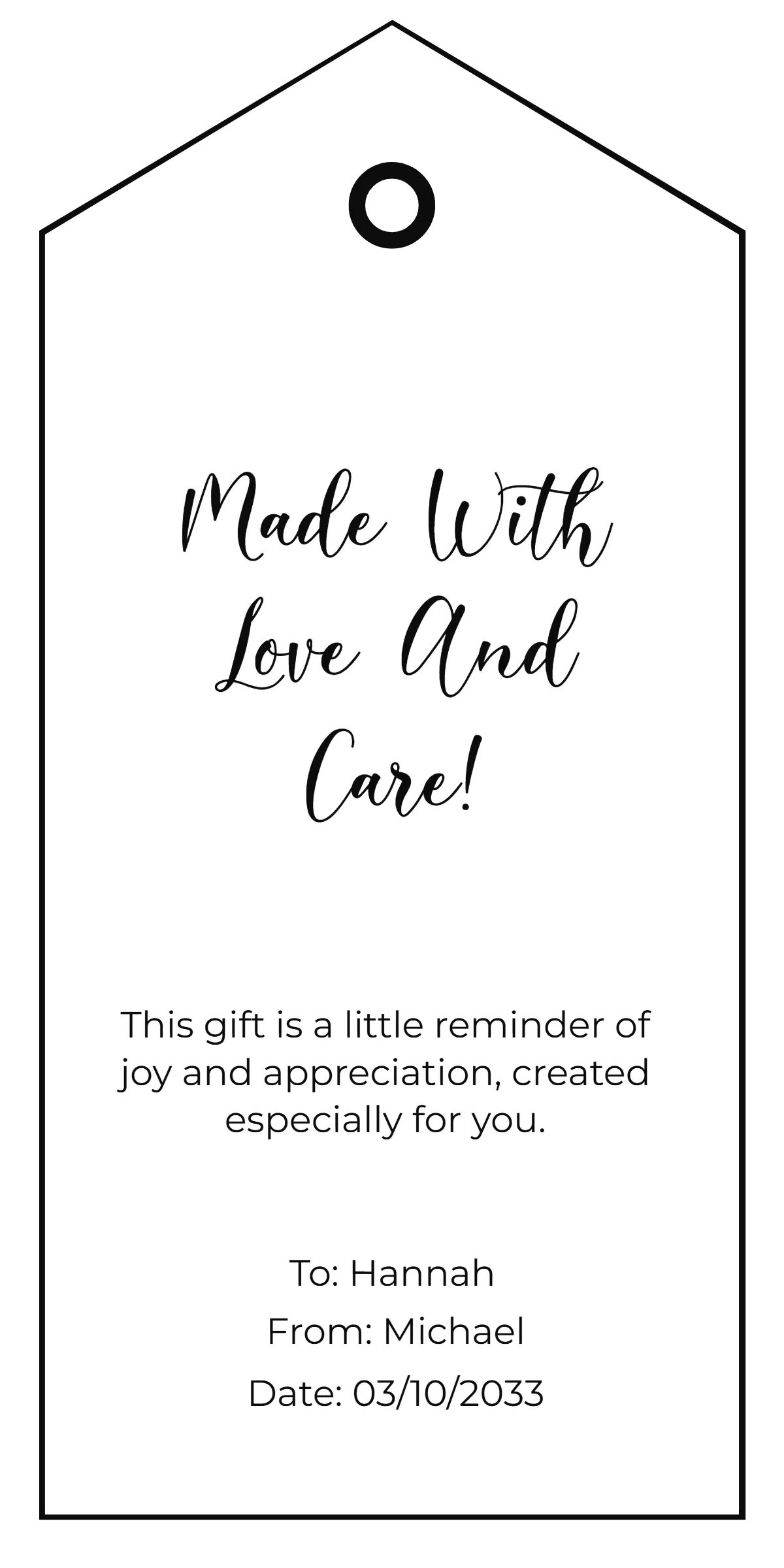 Editable Printable Gift Tag Template Editable Printable Gift Tag Template