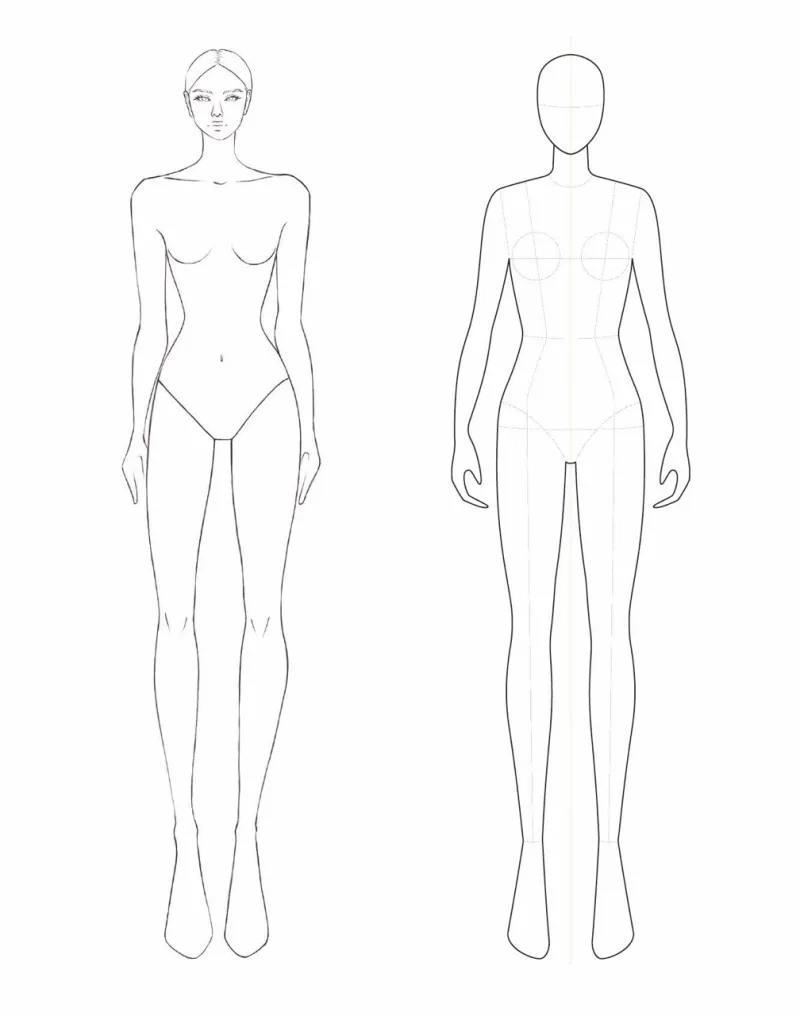 Free Fashion Croquis Templates plus Drawing amp Design Tips