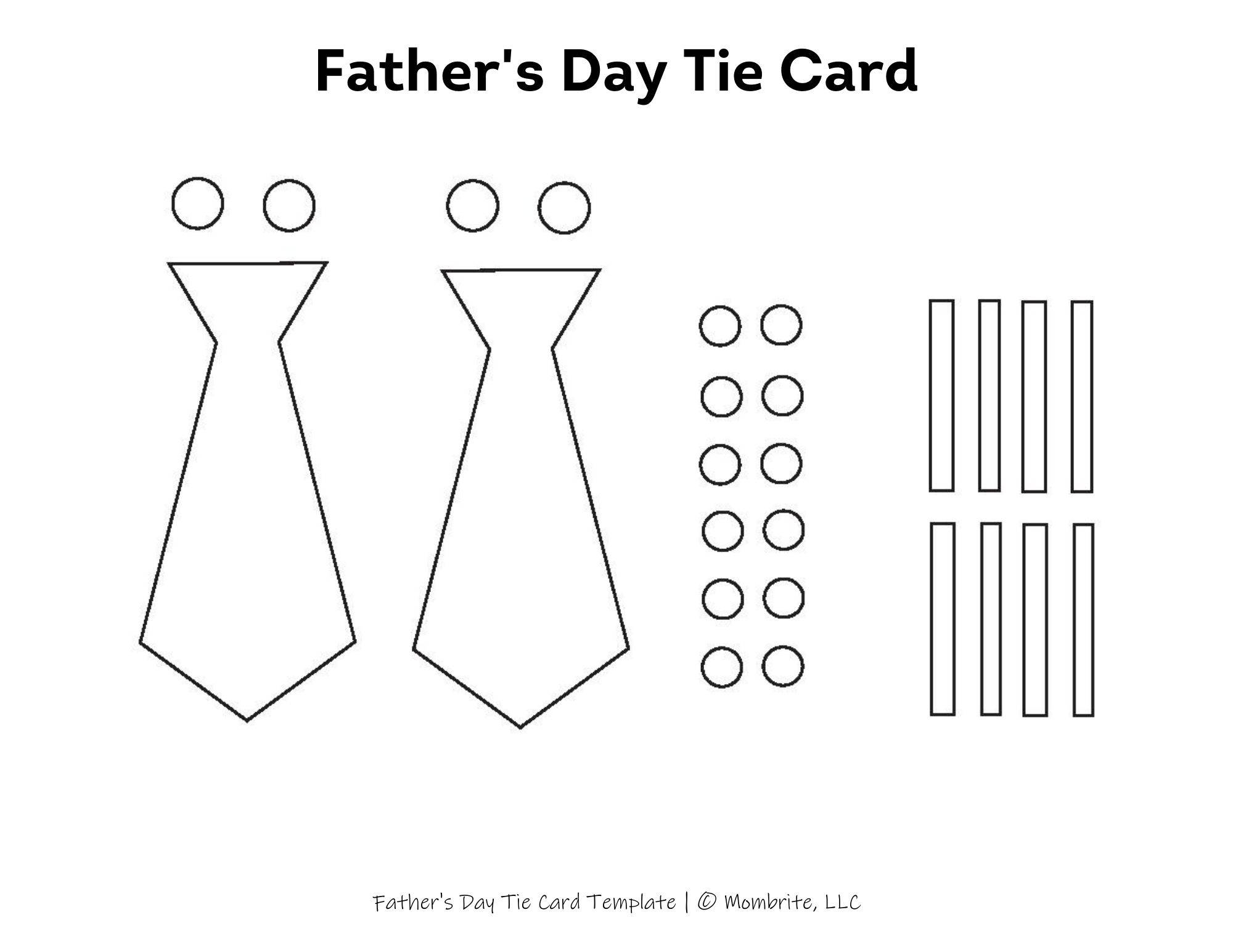 Free Tie Template Printable