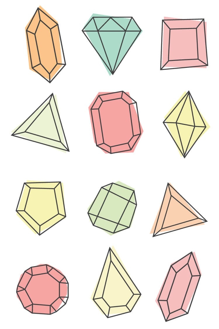 Printable Gem Template