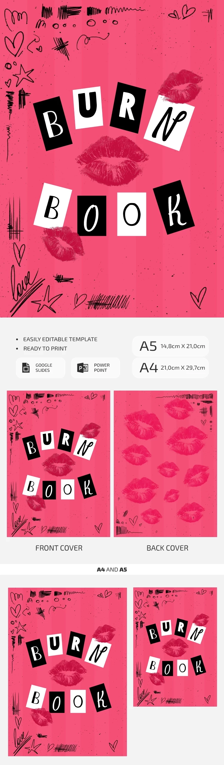 Free Girls Inspired Burn Book Template In Google Slides And